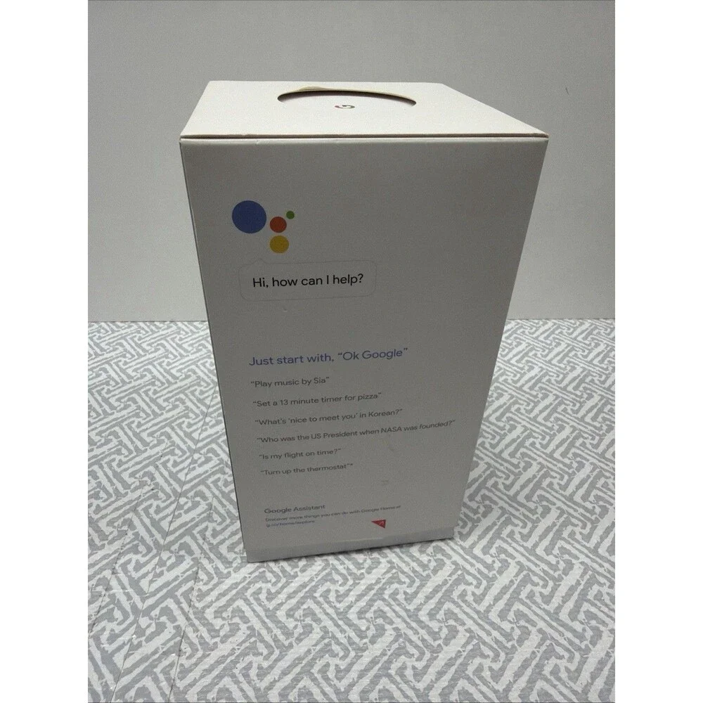 Google HOME Voice-Activated Speaker-NEW & Factory Sealed, Assistant GA3A00417A14